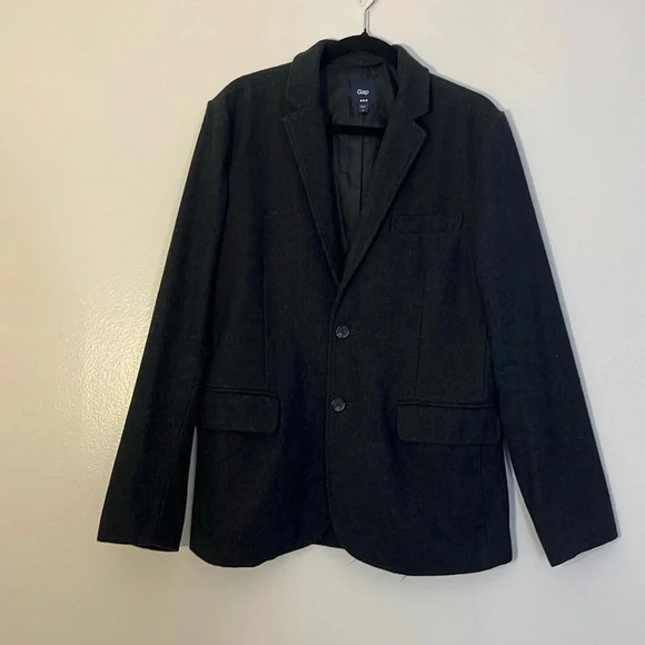 Gap | Wool blend suit jacket/blazer/sport coat Charcoal gray Men’s size M - Picture 11 of 11